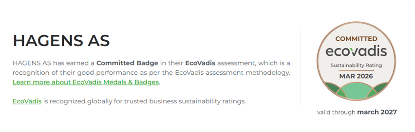 Ecovadis March 2027